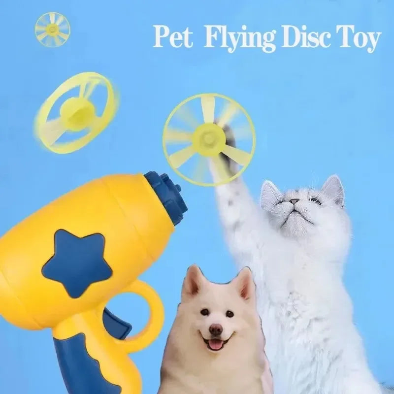 Mini Flying Disc Launcher Cat Toy