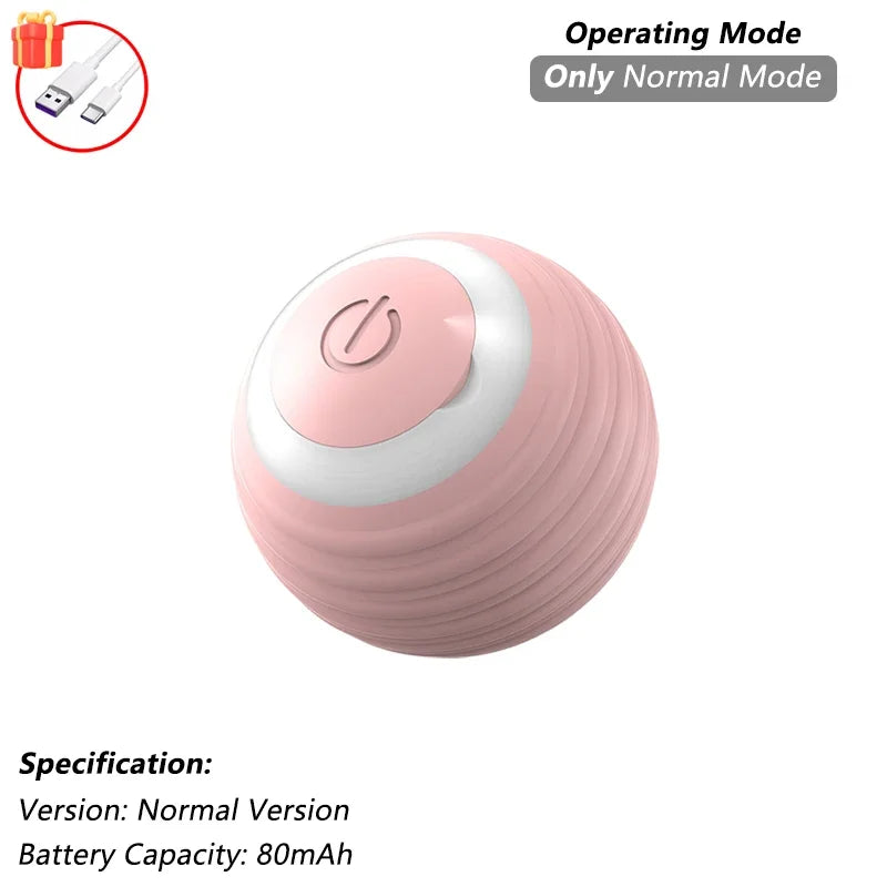 iLMH Rechargeable Rolling Cat Ball with Tail