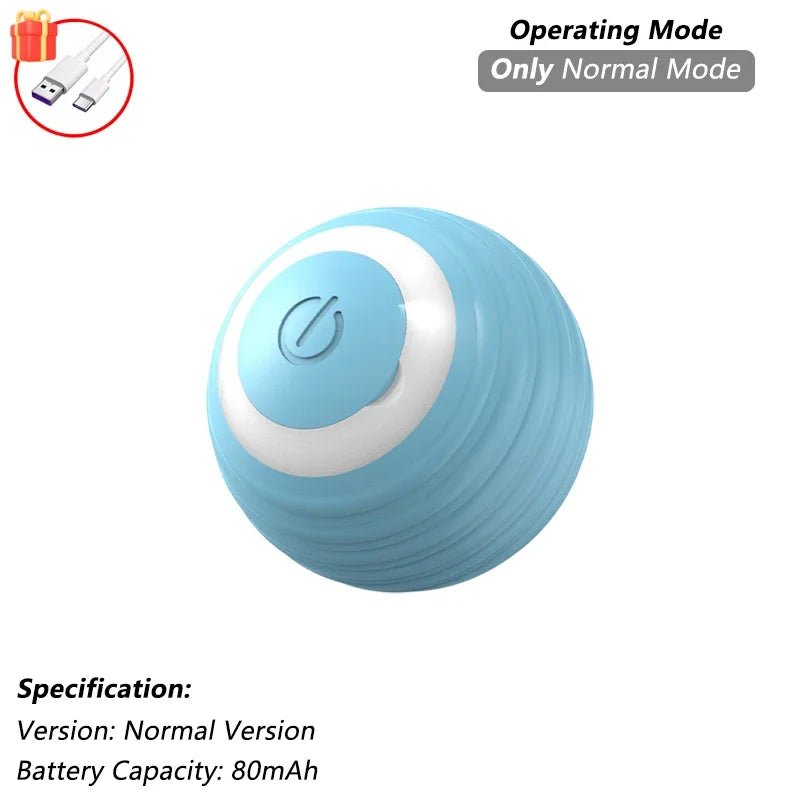 iLMH Rechargeable Rolling Cat Ball with Tail