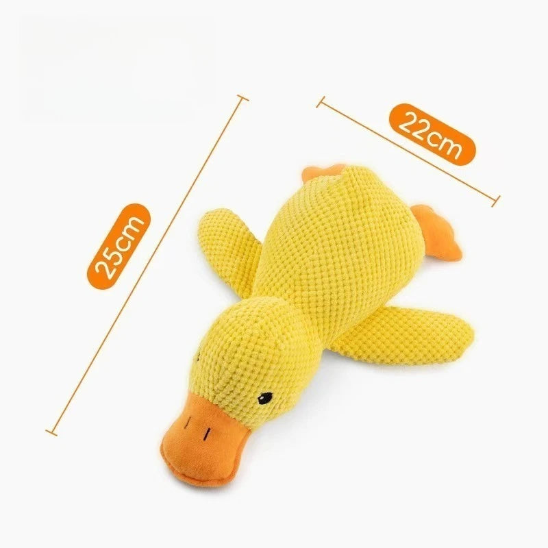 Squeaky Plush Duck Dog Toy