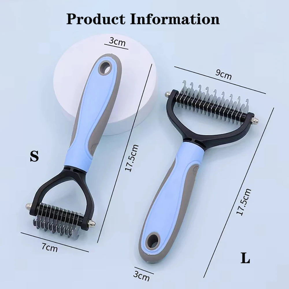 Double-Sided Stainless Steel Pet Grooming Comb