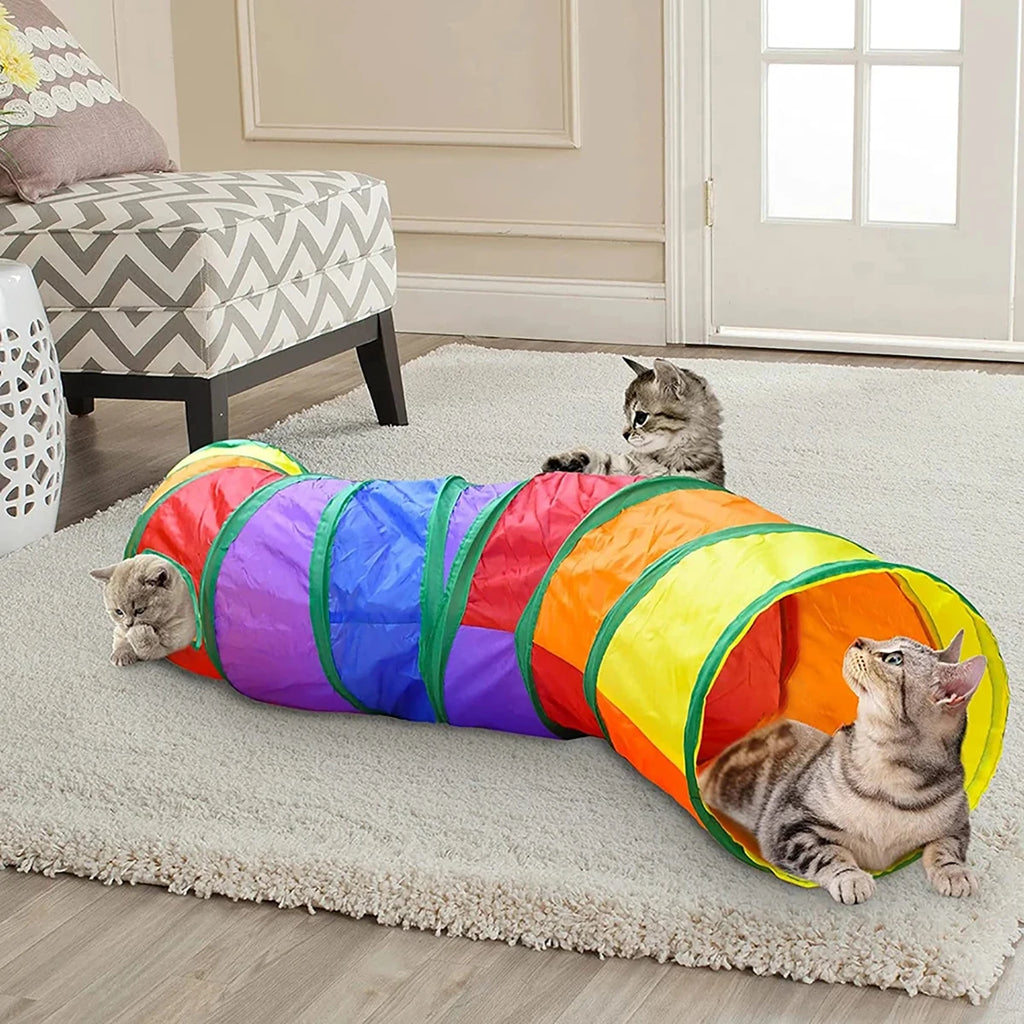 Foldable Cat Play Tunnel