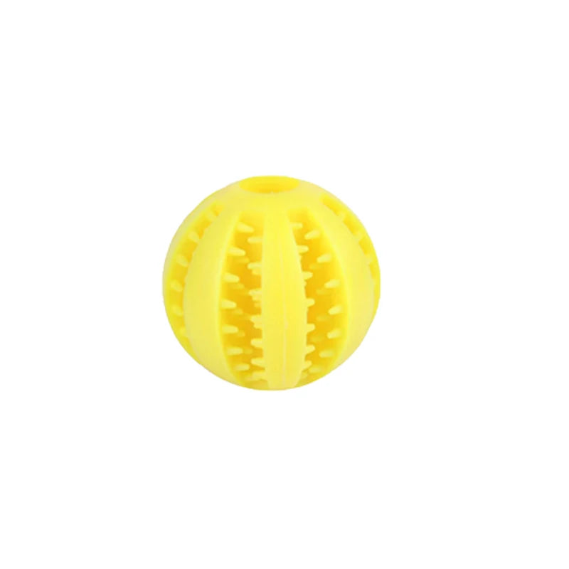 Dog Toy Ball, Nontoxic Bite Resistant Toy Ball for Pet Dogs Puppy Cat, Dog Pet Food Treat Feeder Chew Tooth Cleaning Ball