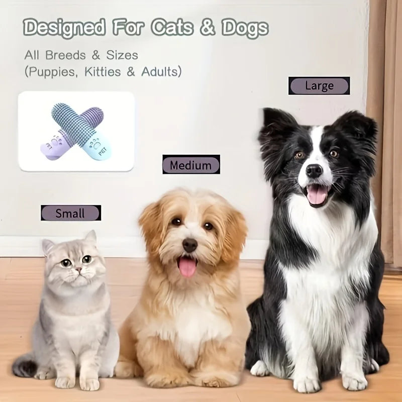 360° Silicone Finger Toothbrush for Pets
