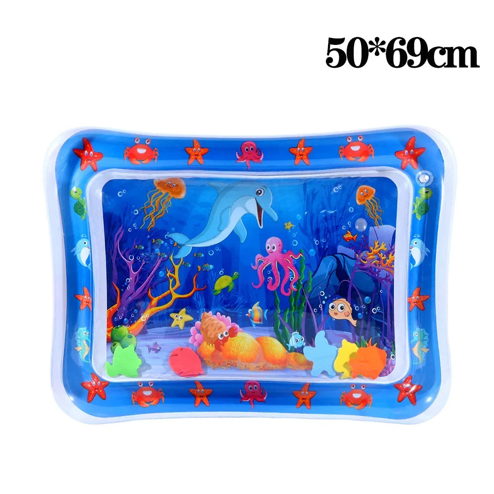 Ocean-Themed Water Play Mat for Pets