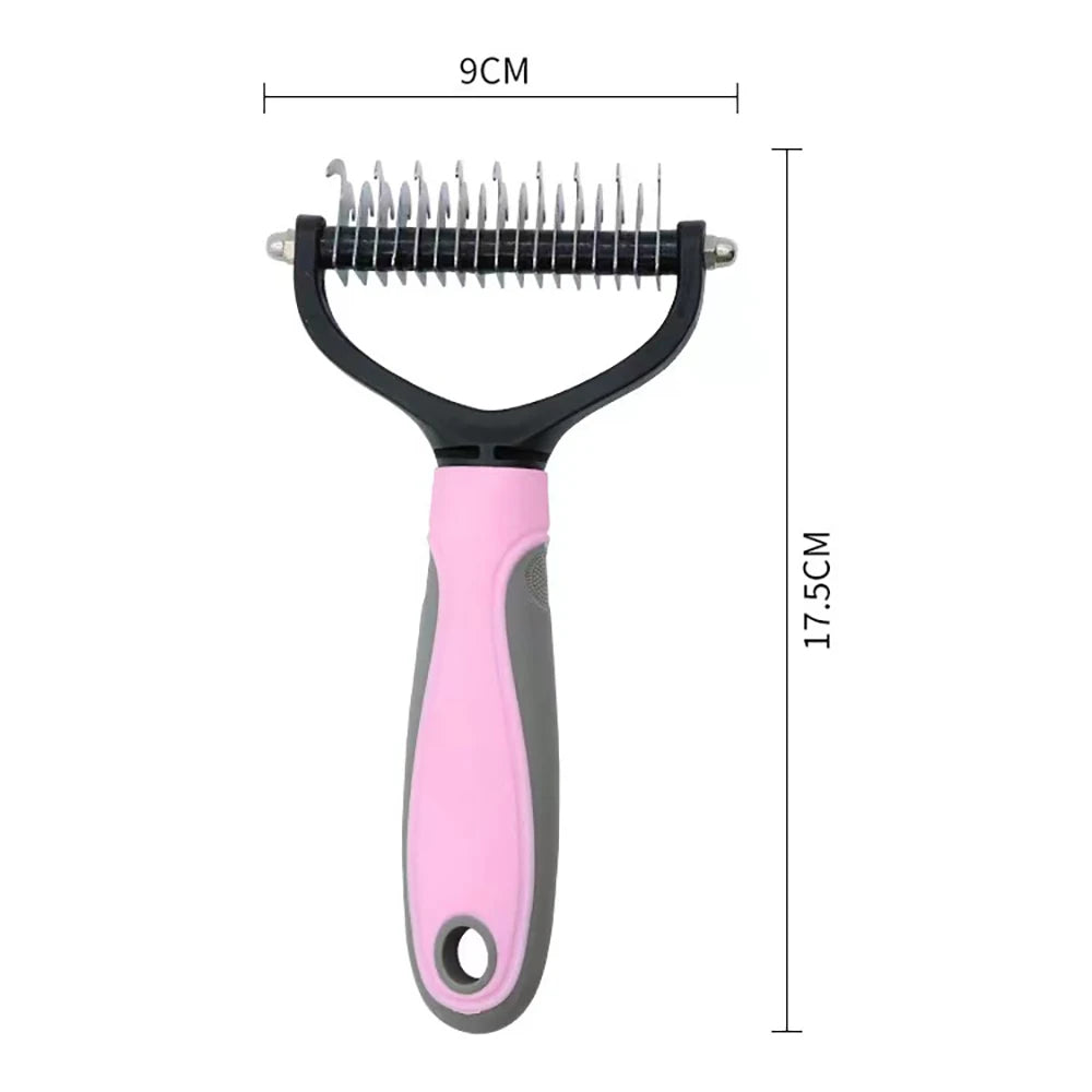 Double-Sided Stainless Steel Pet Grooming Comb