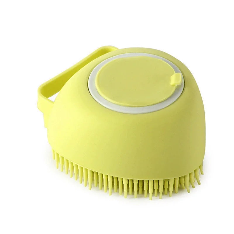 Pet Bath Brush with Shampoo Dispenser