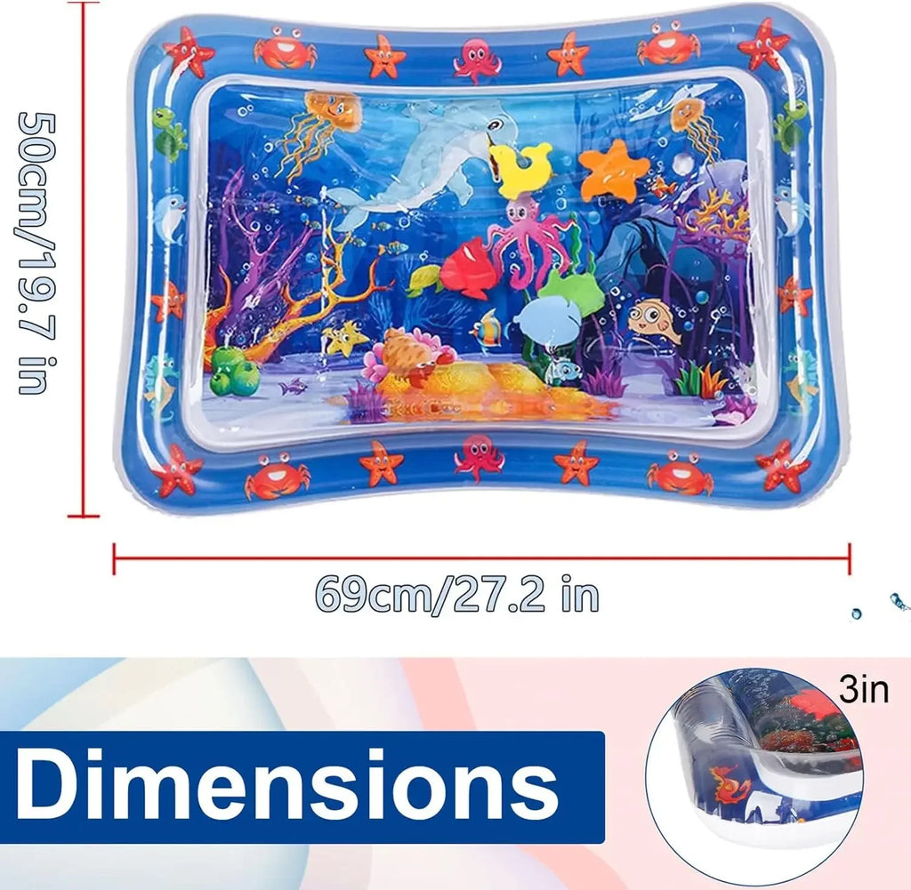 Ocean-Themed Water Play Mat for Pets