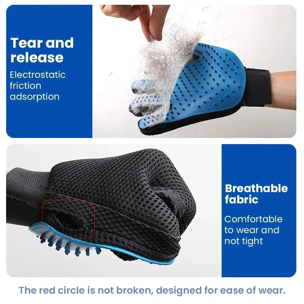 2-in-1 Pet Grooming & Massage Glove