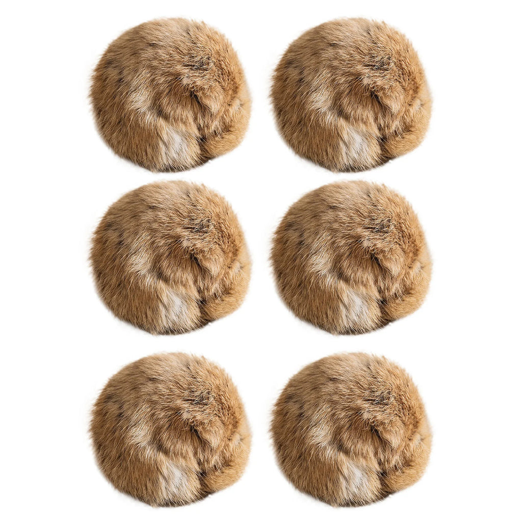 Rabbit Fur Catnip Play Balls – 8 cm