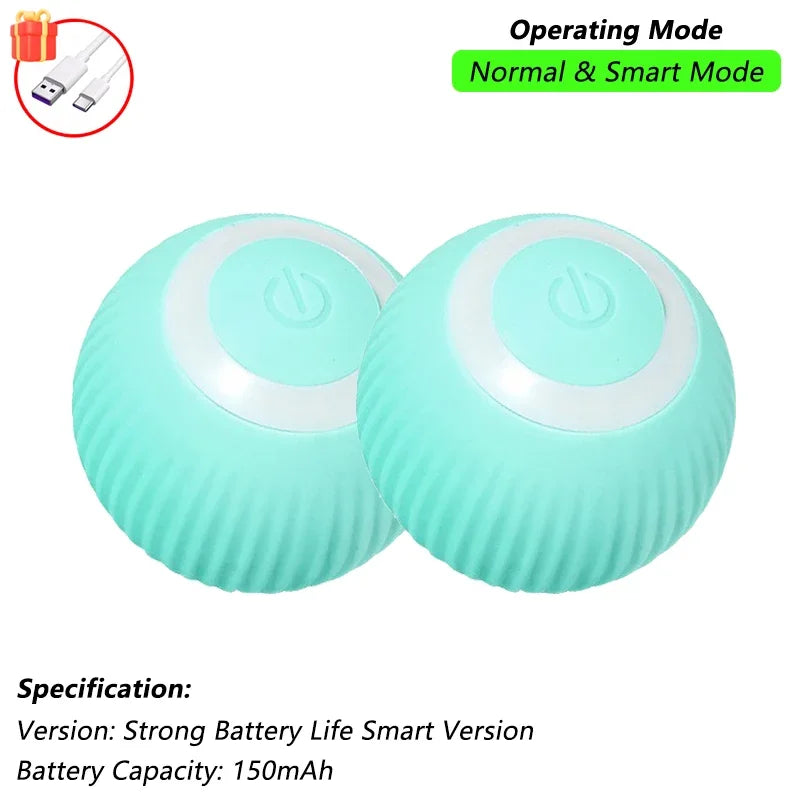 iLMH Rechargeable Rolling Cat Ball with Tail