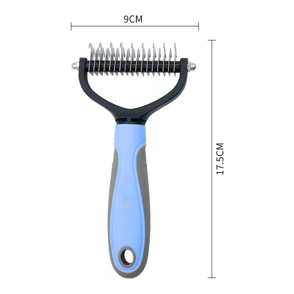 Double-Sided Stainless Steel Pet Grooming Comb
