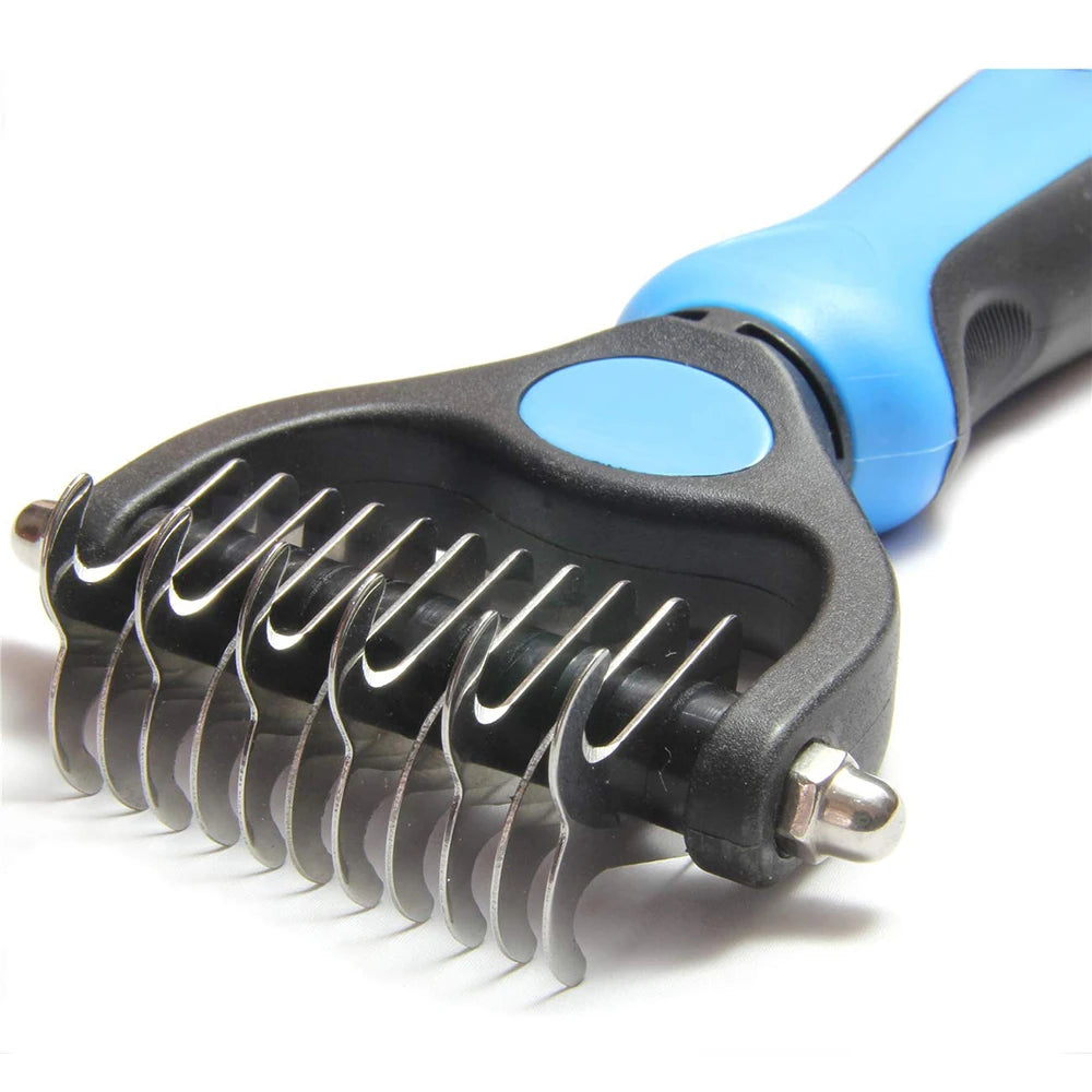 Double-Sided Stainless Steel Pet Grooming Comb