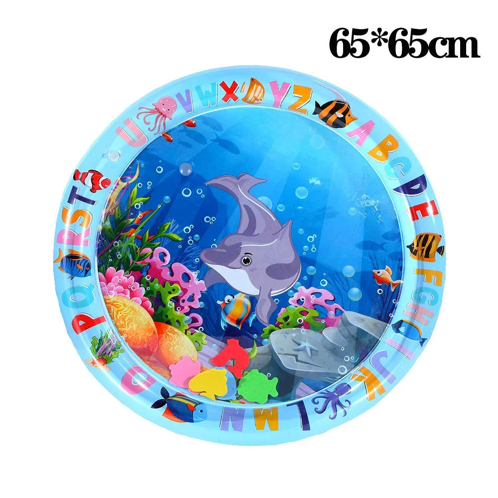 Ocean-Themed Water Play Mat for Pets