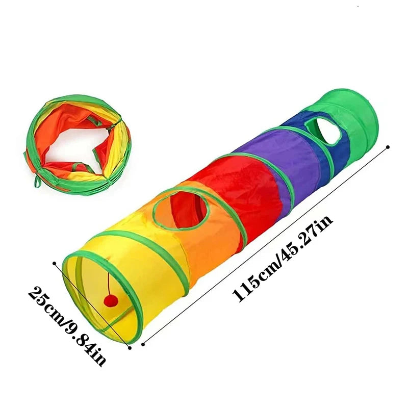 Foldable Cat Play Tunnel
