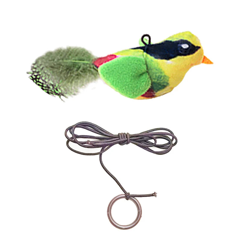 1PC Lifelike Catnip Bird Vivid Cat Toys Pet Catnip Simulation Molding Cat Teaser with Feather Soft Plush Fabric Toys for Kitten