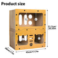2-in-1 Double-Layer Corrugated Cat Villa and Scratching Board Nest