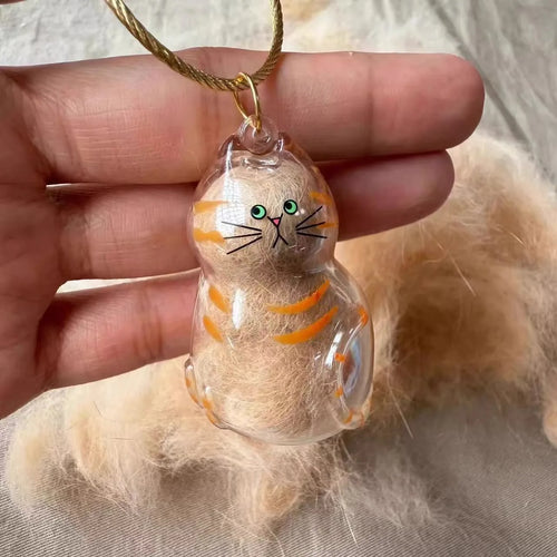 Cat Fur Keepsake Keychain