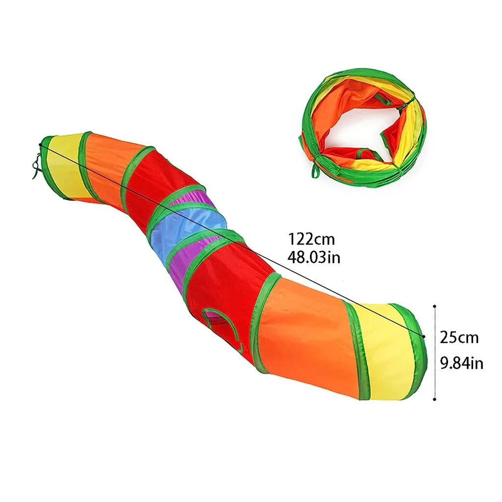 Foldable Cat Play Tunnel