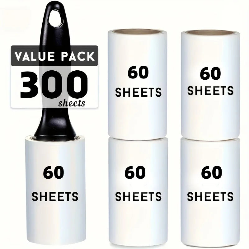 Pet Hair Lint Roller – 60 Sheets per Roll