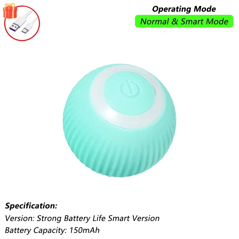 iLMH Rechargeable Rolling Cat Ball with Tail