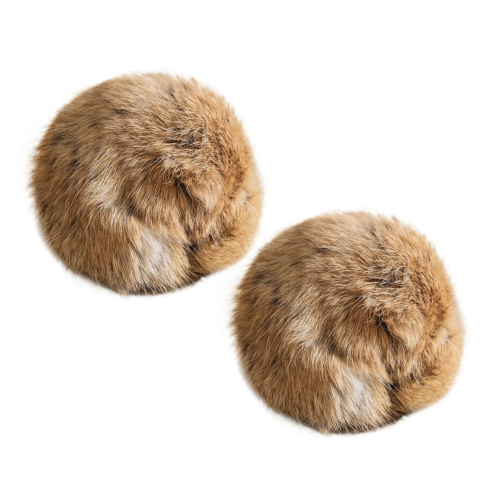 Rabbit Fur Catnip Play Balls – 8 cm