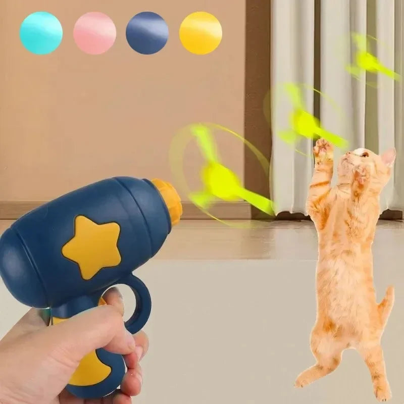 Mini Flying Disc Launcher Cat Toy
