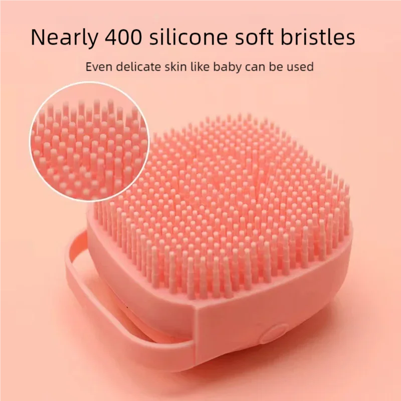 Pet Bath Brush with Shampoo Dispenser