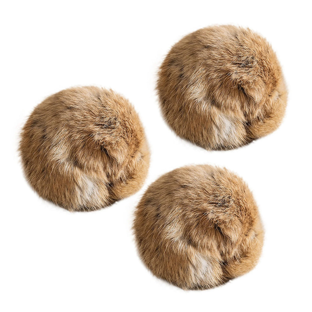 Rabbit Fur Catnip Play Balls – 8 cm
